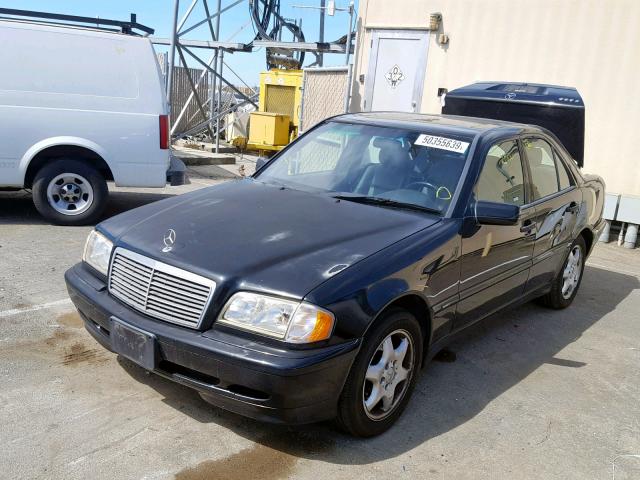 WDBHA29G7WF655711 - 1998 MERCEDES-BENZ C 280 BLACK photo 2