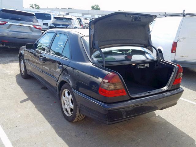 WDBHA29G7WF655711 - 1998 MERCEDES-BENZ C 280 BLACK photo 3