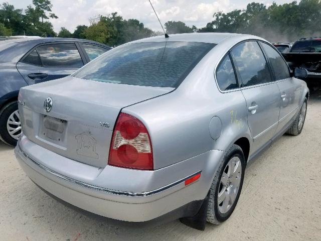 WVWRH63B41P293748 - 2001 VOLKSWAGEN PASSAT GLX SILVER photo 4