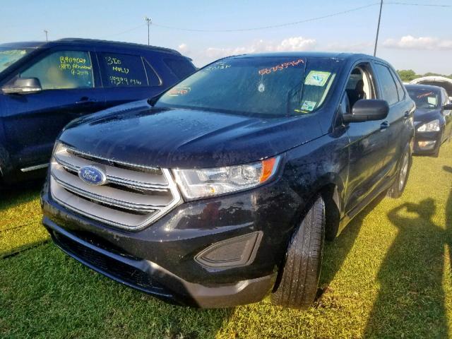 2FMPK3G90HBC41044 - 2017 FORD EDGE SE BLACK photo 2