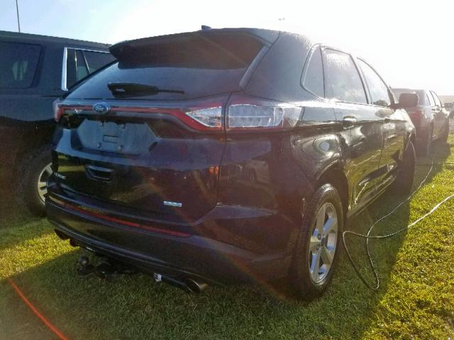 2FMPK3G90HBC41044 - 2017 FORD EDGE SE BLACK photo 4