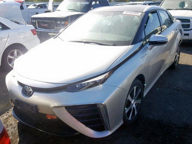 JTDBVRBD9HA001491 - 2017 TOYOTA MIRAI SILVER photo 2