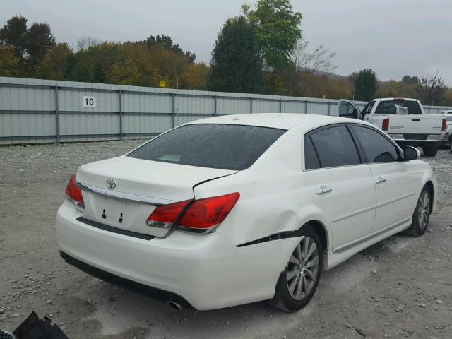 4T1BK3DBXBU434871 - 2011 TOYOTA AVALON BAS WHITE photo 4