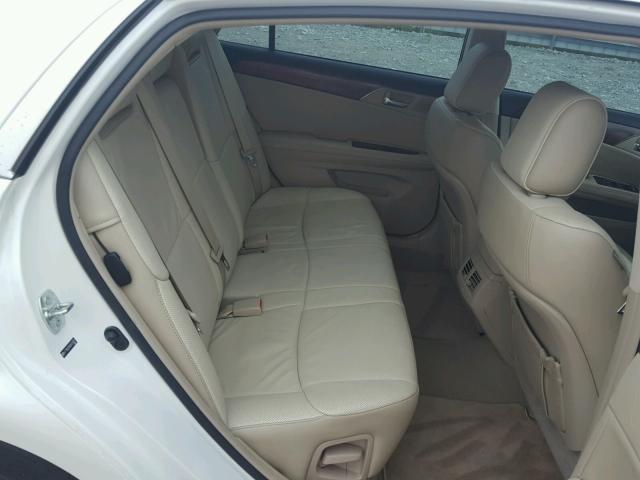 4T1BK3DBXBU434871 - 2011 TOYOTA AVALON BAS WHITE photo 6