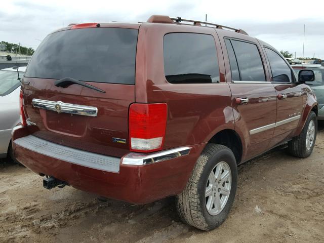 1A8HX58P57F575417 - 2007 CHRYSLER ASPEN LIMI RED photo 4