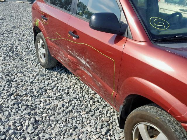 KM8JM12B16U378791 - 2006 HYUNDAI TUCSON GL RED photo 9