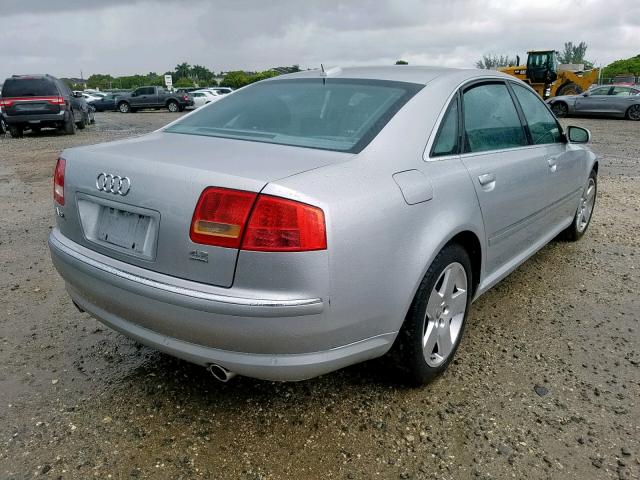 WAUML44E16N011734 - 2006 AUDI A8 L QUATT SILVER photo 4