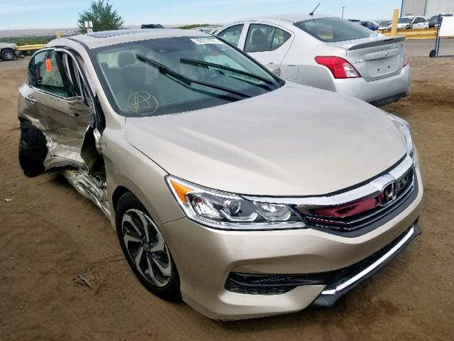 1HGCR2F91HA140666 - 2017 HONDA ACCORD EXL GOLD photo 1