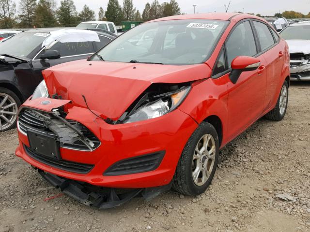 3FADP4BJ4EM190454 - 2014 FORD FIESTA SE RED photo 2