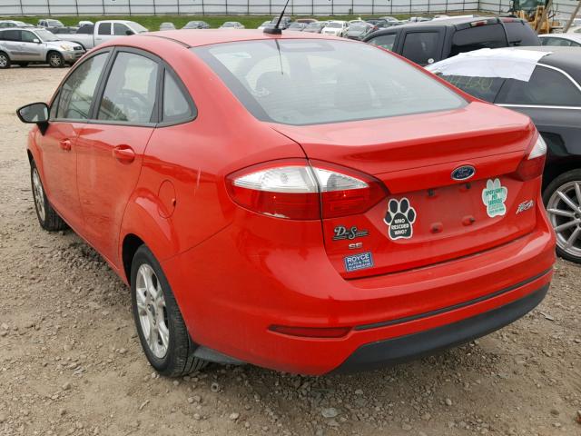 3FADP4BJ4EM190454 - 2014 FORD FIESTA SE RED photo 3