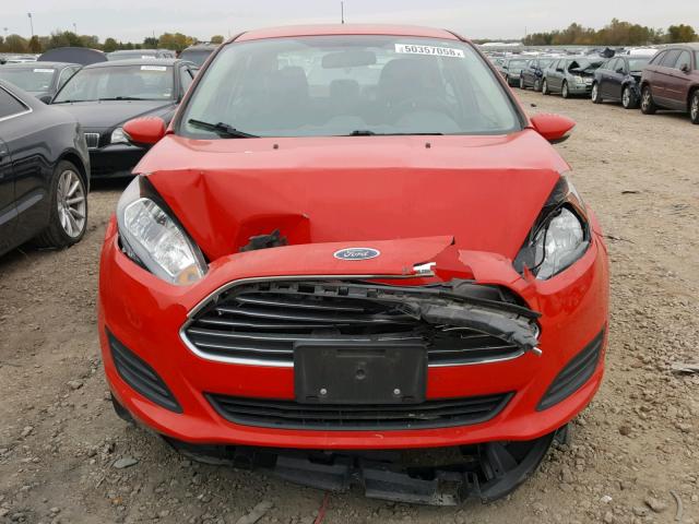 3FADP4BJ4EM190454 - 2014 FORD FIESTA SE RED photo 9