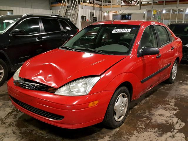 1FAFP33P02W300935 - 2002 FORD FOCUS LX RED photo 2