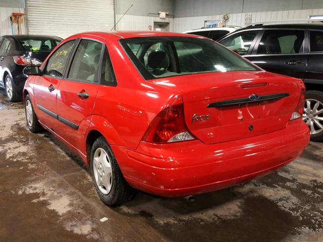 1FAFP33P02W300935 - 2002 FORD FOCUS LX RED photo 3