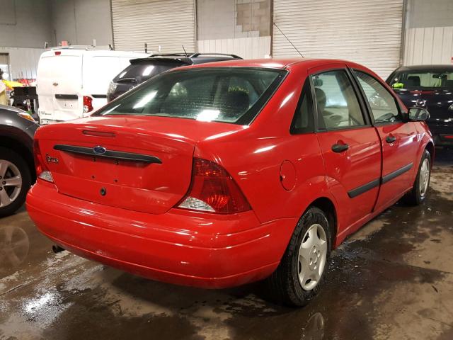 1FAFP33P02W300935 - 2002 FORD FOCUS LX RED photo 4