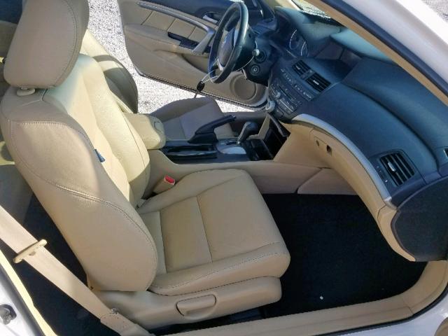 1HGCS12859A021077 - 2009 HONDA ACCORD EXL WHITE photo 5