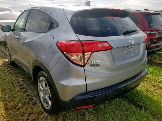 3CZRU5H52HM701960 - 2017 HONDA HR-V EX GRAY photo 3