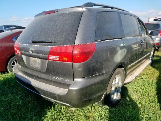 5TDZA23C84S042568 - 2004 TOYOTA SIENNA CE GRAY photo 4