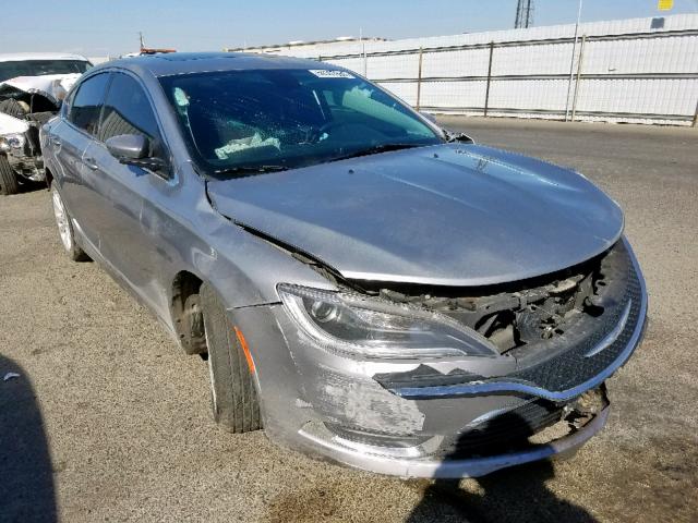 1C3CCCAGXGN155643 - 2016 CHRYSLER 200 LIMITE SILVER photo 1