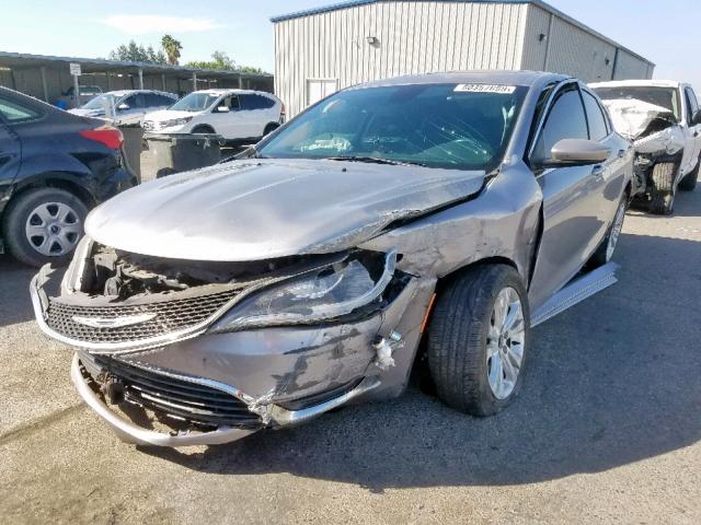 1C3CCCAGXGN155643 - 2016 CHRYSLER 200 LIMITE SILVER photo 2