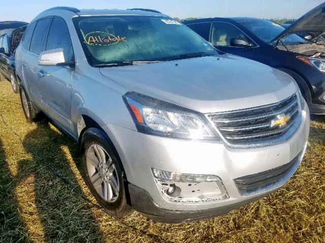 1GNKRHKD0FJ317445 - 2015 CHEVROLET TRAVERSE L SILVER photo 1