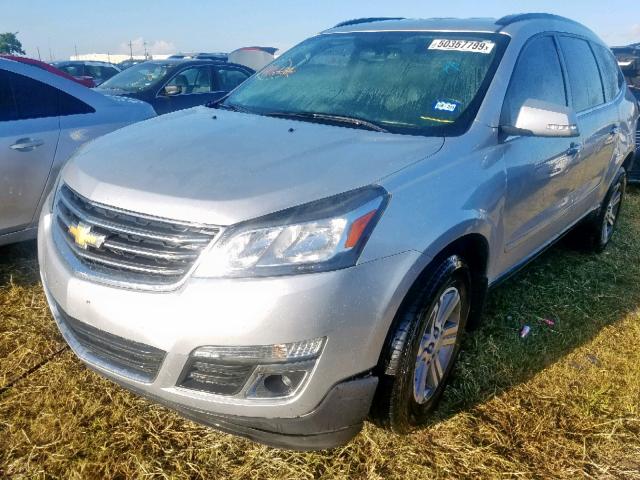 1GNKRHKD0FJ317445 - 2015 CHEVROLET TRAVERSE L SILVER photo 2