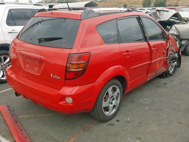 5Y2SL62854Z469026 - 2004 PONTIAC VIBE RED photo 4