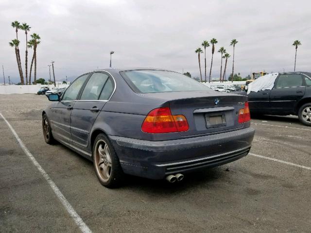 WBAEV53452KM19095 - 2002 BMW 330 I BLUE photo 3