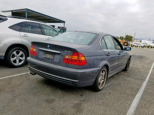 WBAEV53452KM19095 - 2002 BMW 330 I BLUE photo 4