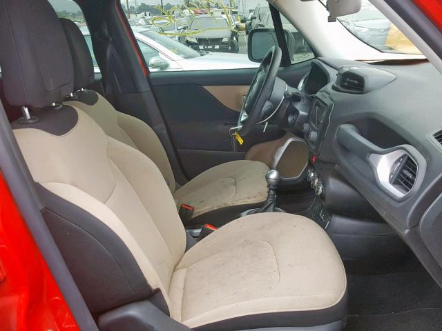 ZACCJAAH3FPC02984 - 2015 JEEP RENEGADE S Qırmızı foto 5