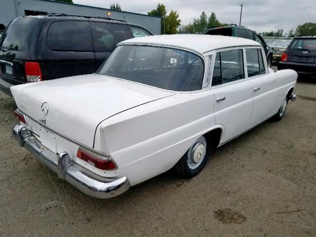 230027903 - 1967 MERCEDES-BENZ 230 WHITE photo 4