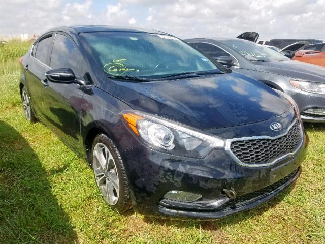 KNAFZ4A84E5156027 - 2014 KIA FORTE EX BLACK photo 1