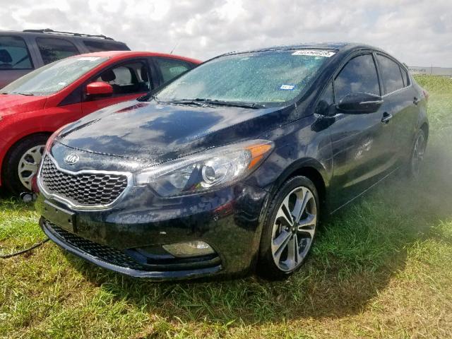 KNAFZ4A84E5156027 - 2014 KIA FORTE EX BLACK photo 2