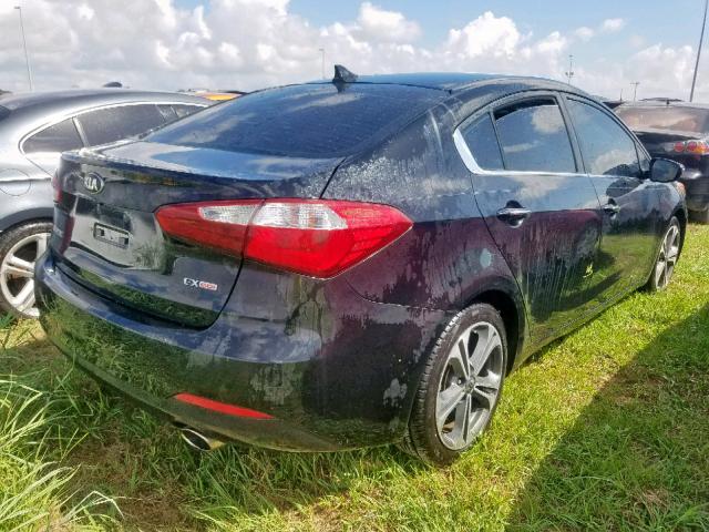 KNAFZ4A84E5156027 - 2014 KIA FORTE EX BLACK photo 4