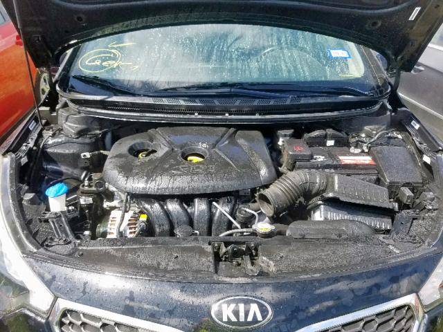 KNAFZ4A84E5156027 - 2014 KIA FORTE EX BLACK photo 7