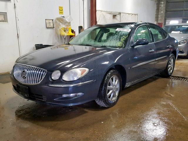 2G4WD582981254626 - 2008 BUICK LACROSSE C BLUE photo 2