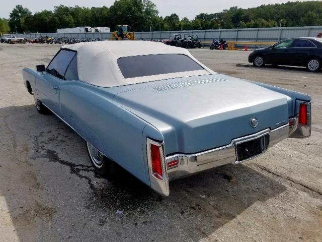 693671Q402931 - 1971 CADILLAC ELDORADO BLUE photo 3