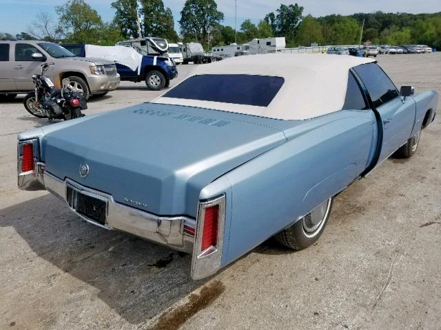 693671Q402931 - 1971 CADILLAC ELDORADO BLUE photo 4