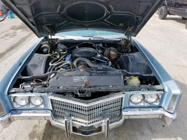 693671Q402931 - 1971 CADILLAC ELDORADO BLUE photo 7