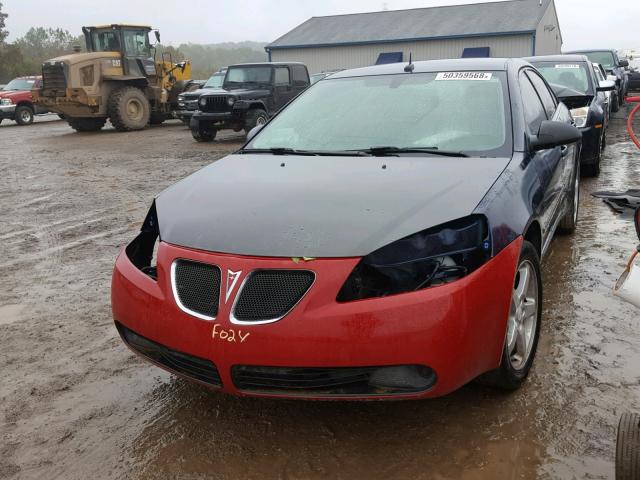 1G2ZF57B484269203 - 2008 PONTIAC G6 VALUE L BLUE photo 2