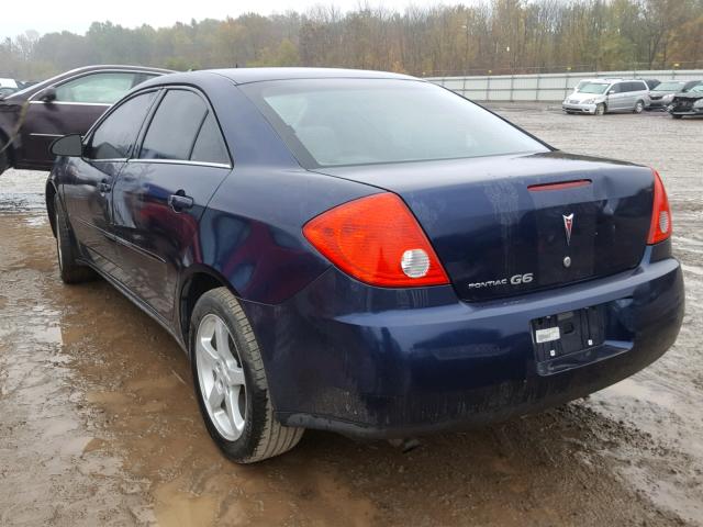 1G2ZF57B484269203 - 2008 PONTIAC G6 VALUE L BLUE photo 3