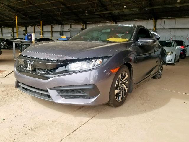 2HGFC4B00JH302098 - 2018 HONDA CIVIC LX GRAY photo 2