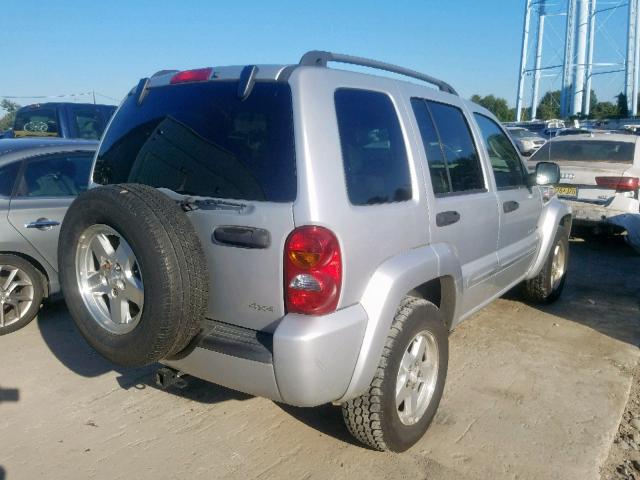 1J4GL58K43W653175 - 2003 JEEP LIBERTY LI SILVER photo 4