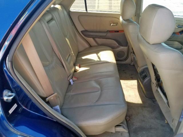 JTJHF10U410166241 - 2001 LEXUS RX 300 BLUE photo 6