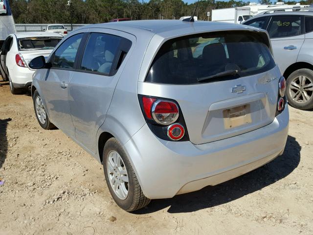 1G1JB6SH6C4188386 - 2012 CHEVROLET SONIC LS 银色 照片 3