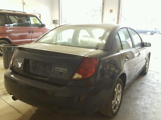 1G8AL52F74Z107844 - 2004 SATURN ION LEVEL BLACK photo 4