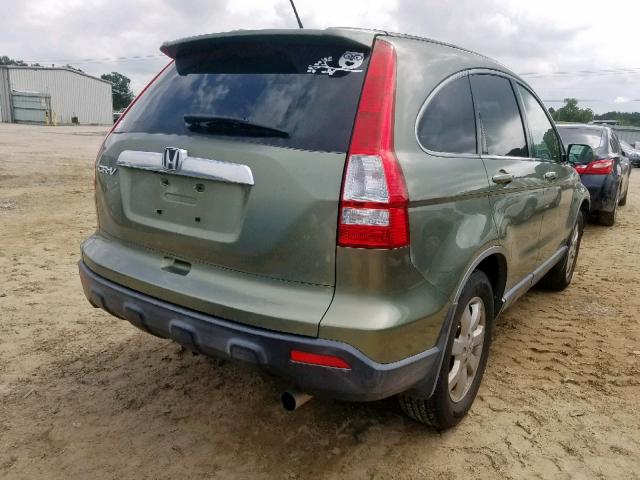 JHLRE38767C022253 - 2007 HONDA CR-V EXL GREEN photo 4