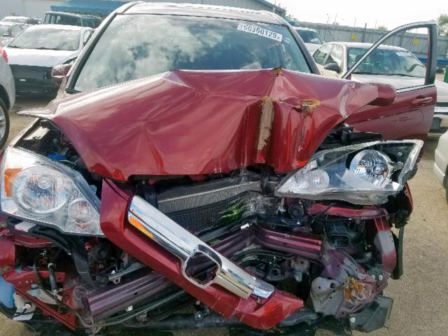 JHLRE48728C017431 - 2008 HONDA CR-V EXL RED photo 7