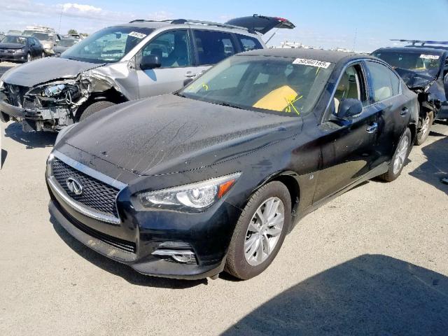 JN1BV7AR8EM696254 - 2014 INFINITI Q50 BASE BLACK photo 2