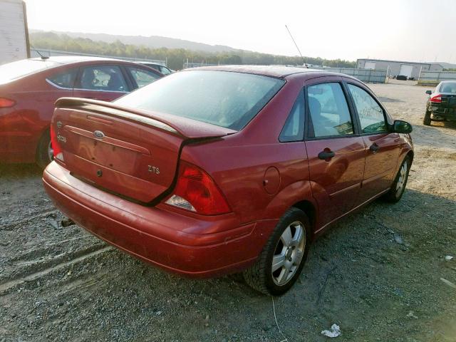 1FAFP38383W124160 - 2003 FORD FOCUS ZTS RED photo 4