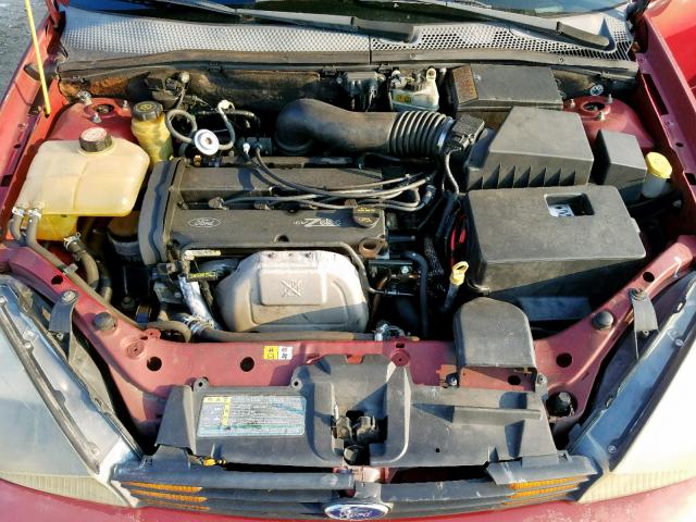 1FAFP38383W124160 - 2003 FORD FOCUS ZTS RED photo 7
